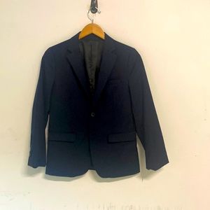 Blue blazer, size 14, Isaac Mizrahi, two button two vent in back